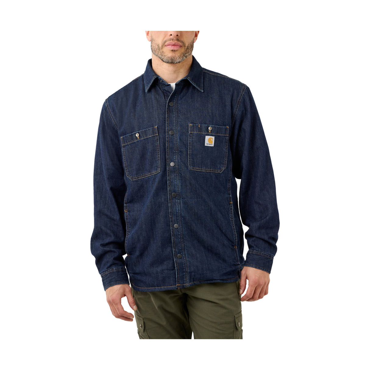 Carhartt DENIM FLEECE LINED SNAP FRONT SHIRT