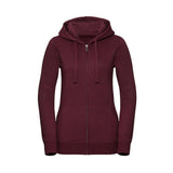 Russell Ladies Authentic Melange Zipped Hood Sweat