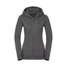 Russell Ladies Authentic Melange Zipped Hood Sweat