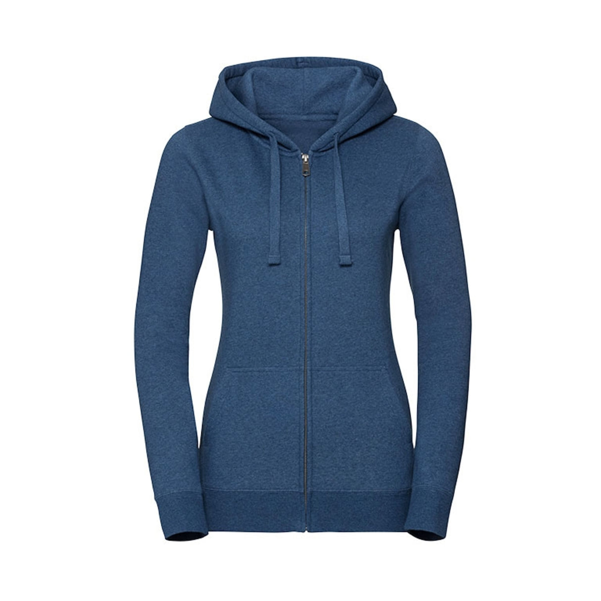 Russell Ladies Authentic Melange Zipped Hood Sweat