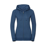 Russell Ladies Authentic Melange Zipped Hood Sweat