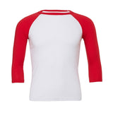 Bella Canvas Unisex 3/4 Sleeve Baseball Tee