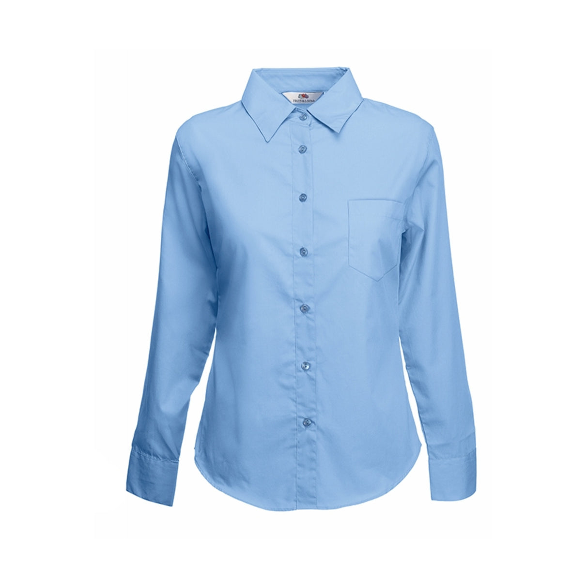 Fruit of the loom Ladies Long Sleeve Poplin Shirt