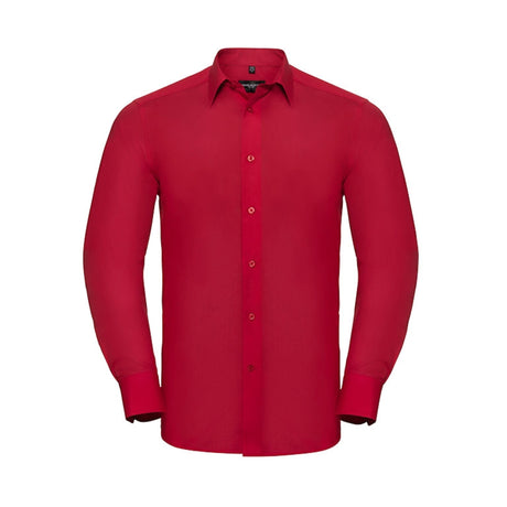 Russell Men´s LS Polycotton Easy Care Tailored Poplin Shirt