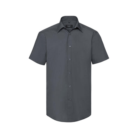 Russell Men´s SS Polycotton Easy Care Tailored Poplin Shir