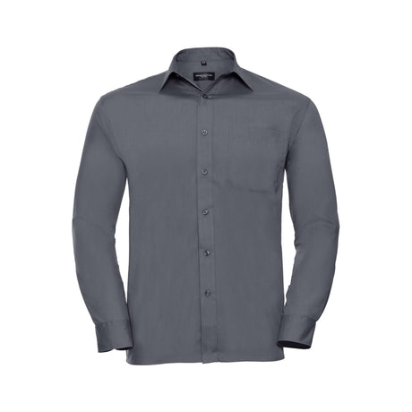 Russell Men´s Long Sleeve Polycotton Easy Care Poplin Shirt