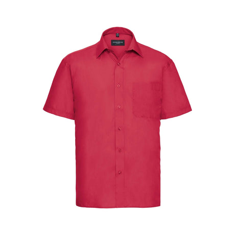 Russell Men´s Short Sleeve Polycotton Easy Care Poplin Sh