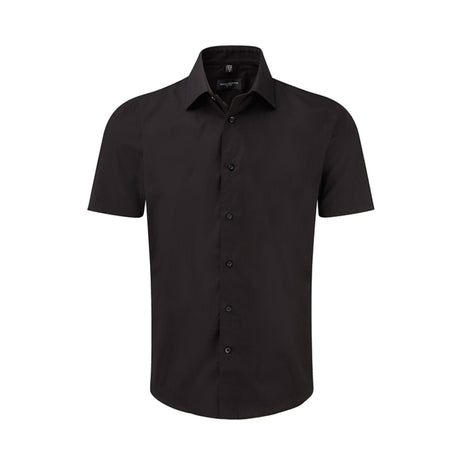 Russell Men Sh Sl Easy Care Fitted