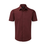 Russell Men Sh Sl Easy Care Fitted