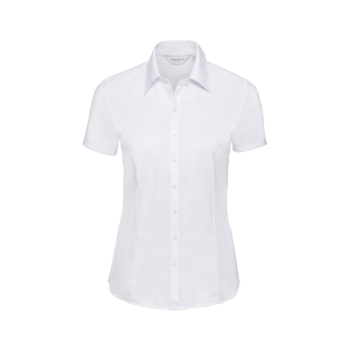 Russell Ladies´ Short Sleeve Herringbone Shirt