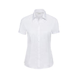 Russell Ladies´ Short Sleeve Herringbone Shirt