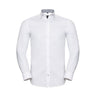 Russell Men´s LS Tailored Contrast Herringbone Shirt