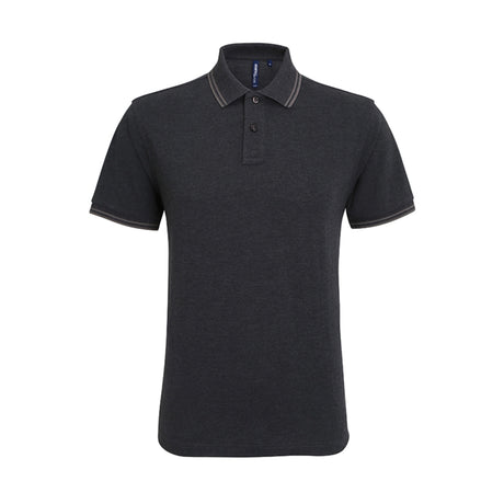 Asquith Mens Classic Fit Tipped Polo