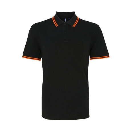 Asquith Mens Classic Fit Tipped Polo