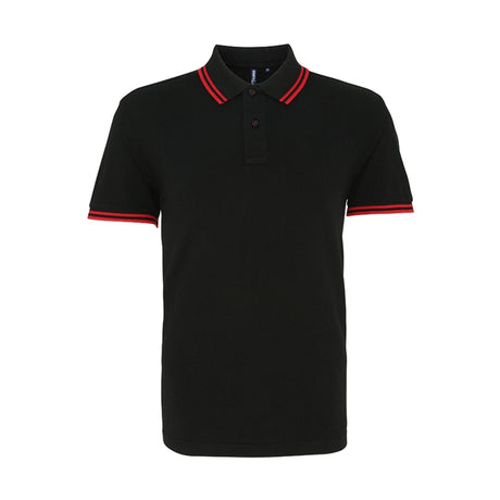 Asquith Mens Classic Fit Tipped Polo