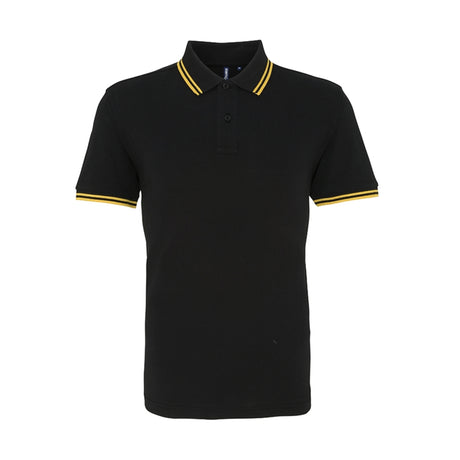 Asquith Mens Classic Fit Tipped Polo