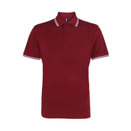 Asquith Mens Classic Fit Tipped Polo