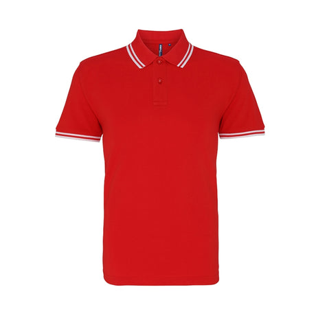 Asquith Mens Classic Fit Tipped Polo