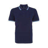 Asquith Mens Classic Fit Tipped Polo
