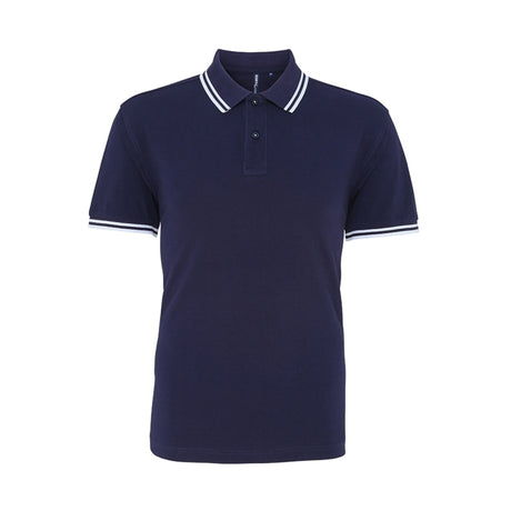 Asquith Mens Classic Fit Tipped Polo