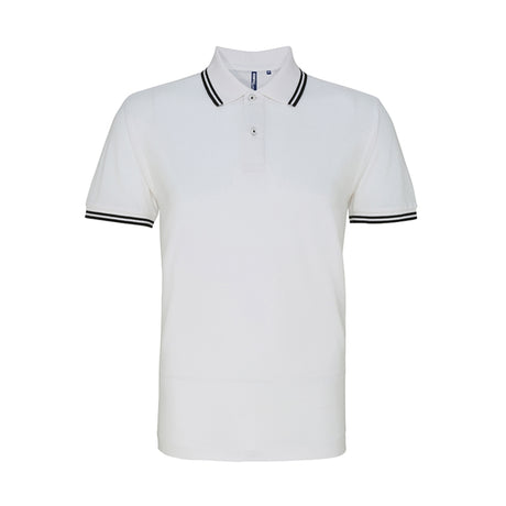 Asquith Mens Classic Fit Tipped Polo