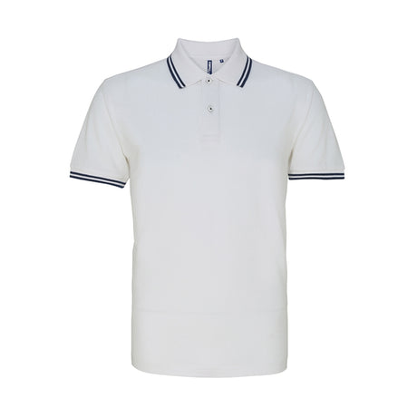 Asquith Mens Classic Fit Tipped Polo