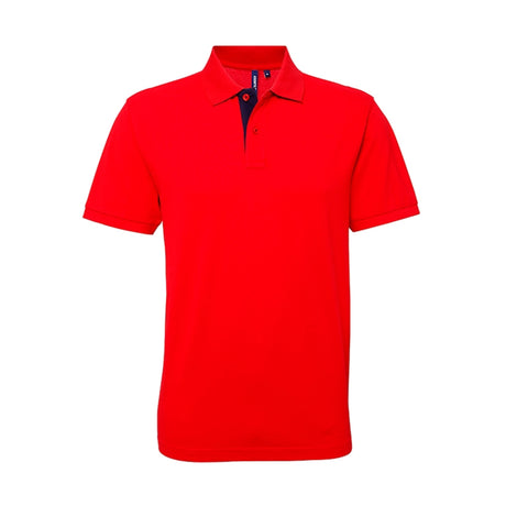 Asquith Mens Classic Fit Contrast Polo