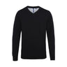 Asquith Mens Cotton Blend V-neck Sweater