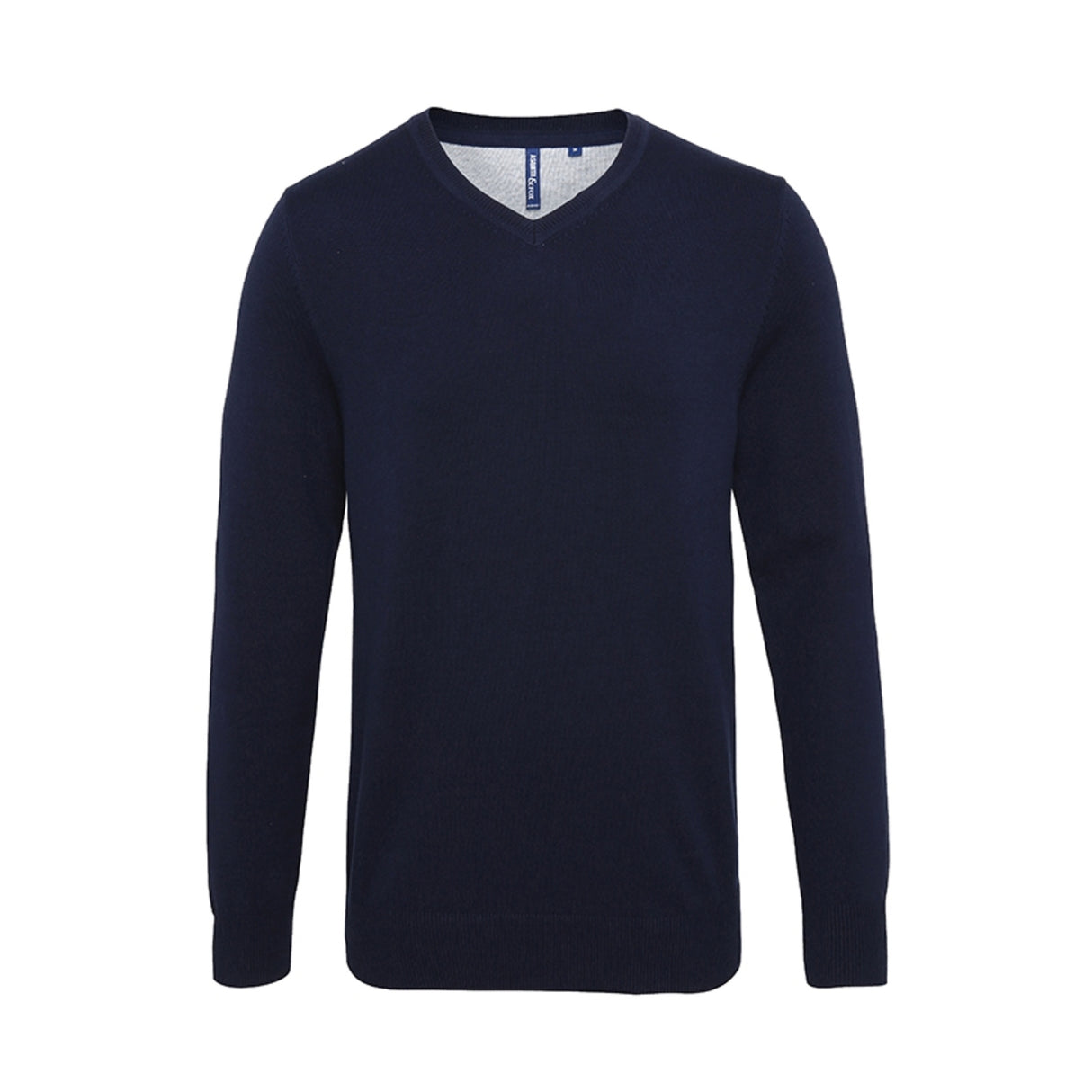 Asquith Mens Cotton Blend V-neck Sweater