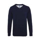 Asquith Mens Cotton Blend V-neck Sweater