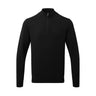 Asquith Mens Cotton Blend 1/4 Zip Sweater