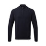 Asquith Mens Cotton Blend 1/4 Zip Sweater