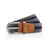 Asquith Two colour stripe braid stretch belt