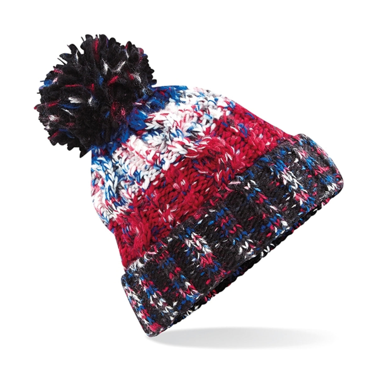 Beechfield Corkscrew Pom Pom Beanie