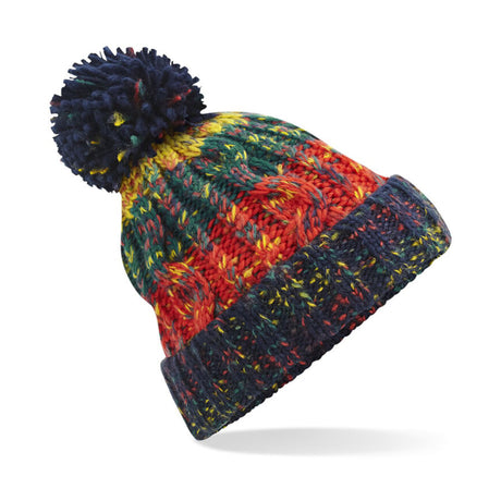 Beechfield Corkscrew Pom Pom Beanie