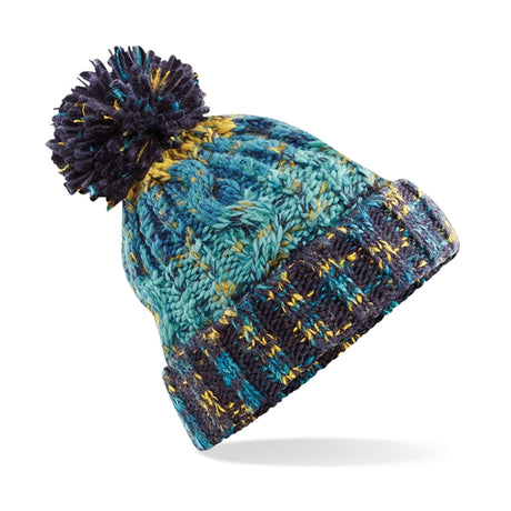 Beechfield Corkscrew Pom Pom Beanie