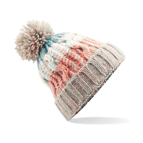 Beechfield Corkscrew Pom Pom Beanie