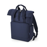 Bag base Recycled Twin Handle Roll-Top Laptop Backpack