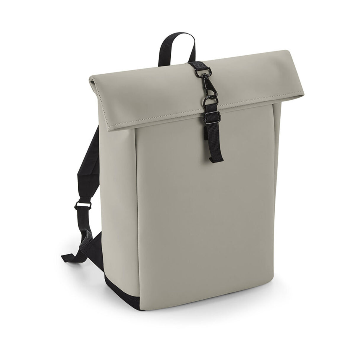 Bag base Matte PU Roll-Top Backpack