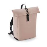 Bag base Matte PU Roll-Top Backpack