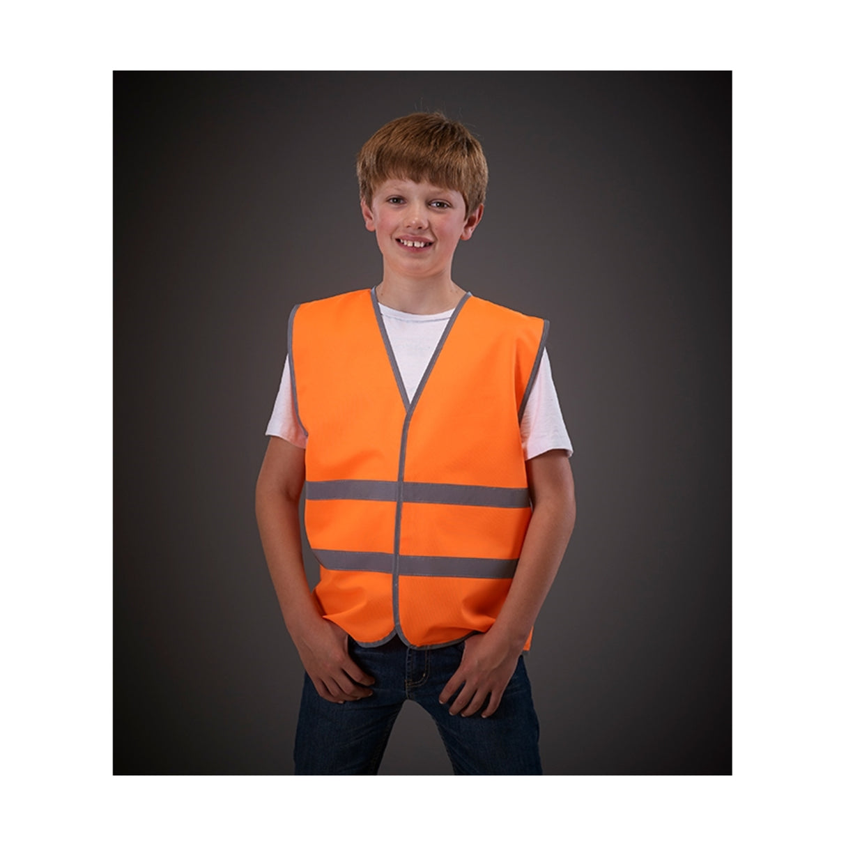 Yoko Hi Vis Reflective Border Children 2 Bands Waistcoat