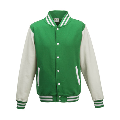 Just Hoods Kids Varsity Jacket