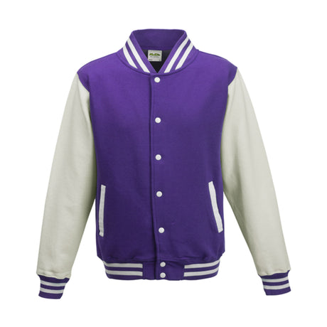 Just Hoods Kids Varsity Jacket