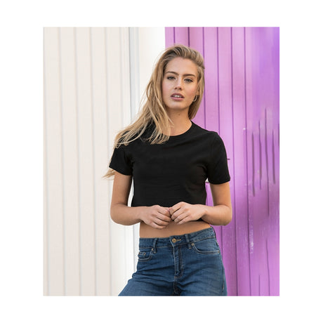 Just Ts Women's Tri-Blend Cropped T