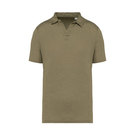 Native Spirit Men's linen polo shirt