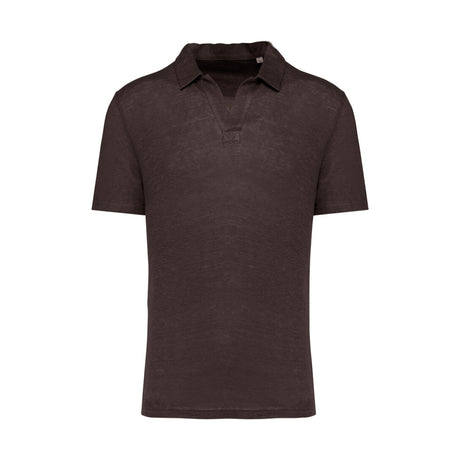 Native Spirit Men's linen polo shirt