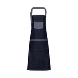 Premier "Domain" Contrast Denim Bib Apron