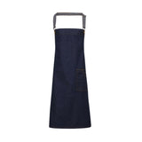 Premier "District" Waxed Look Denim Bib Apron