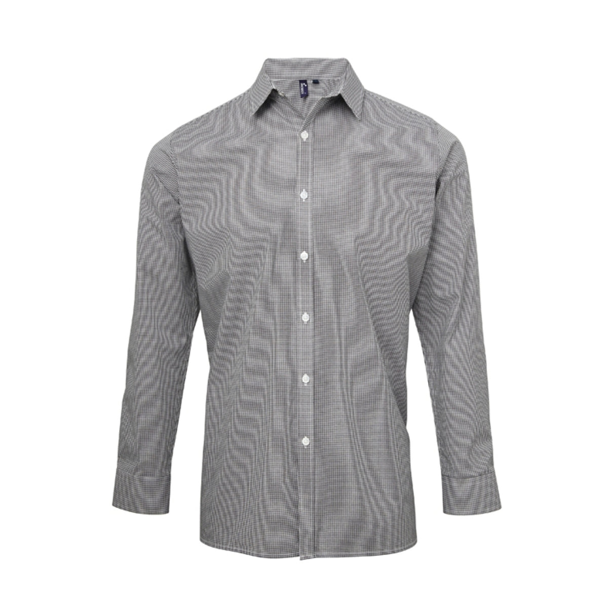 Premier Men´s Microcheck Gingham LS Cotton Shirt