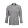 Premier Men´s Microcheck Gingham LS Cotton Shirt